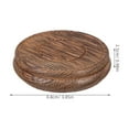 thumbnail image 2 of Worgeous Round Wooden Riser for Home Use Brown Small Wood Stand for Display Plant and Decor 7.8cm, 2 of 8