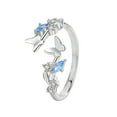 thumbnail image 1 of Xihbxyly Anillo Ajustable de Moda, Elegante Anillo de Compromiso de Cobre, Elegante Alianza de Boda, Exquisito Regalo de Joyería de Cumpleaños, Ideal para Aniversario, San Valentín o Cóctel, Perfecto, 1 of 7