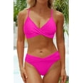 thumbnail image 3 of Women Bikini Set - Two Piece Swimsuit Mid Rise Bathing Suit Push Up Bikini Black M, 3 of 6