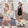 thumbnail image 6 of Large Capacity Tote Bag,Orange Fruits Flowers White Pattern Handbag Fashion Luxury Tote Bag,15.7"x13"x 5.1" Inches,Laptop Compatible, 6 of 6