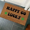 evergreen happy st patricks day door mat insert