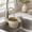 White, variant on Sink Caddy, Kitchen Organizer, Hanging plastic basket for draining scraps and small wash-area items for kitchen basins, counters and food prep areas