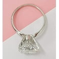 thumbnail image 3 of 2Ct Lab Created Diamond Round Cut Solitaire Leady Beauty Ring 14K White Gold Plated, 3 of 4