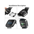 thumbnail image 4 of 2 Pack Screen Protector Case for Fitbit Versa Soft TPU Slim Fit Full Cover Screen Protector Case for Fitbit Versa Smartwatch Bands Accessories, 4 of 7