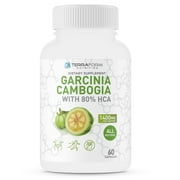 100% Pure Garcinia Cambogia Extract - 80% Natural HCA 1400mg per Serving - Fast Weight Loss Support, All-Natural Appetite Suppressant - 1 Month Supply - Money Back Guarantee