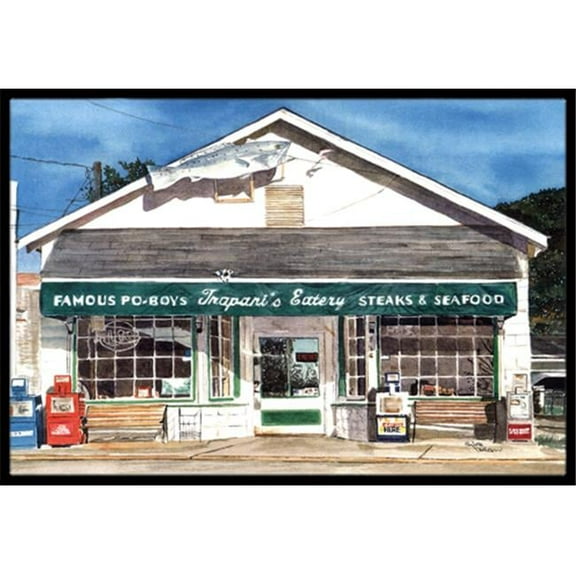Carolines Treasures Trapanis Eatery Indoor Or Outdoor Doormat