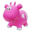 thumbnail image 1 of Toddler Boys and Girls Farm Hopper Bounce Toy, Bright Pink Cow, 1 of 4