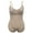 Beige, variant on QRIC Women's Sexy Deep V Neck Body Shaper Hook Thong Shapewear Bodysuit Wireless Tank Tops