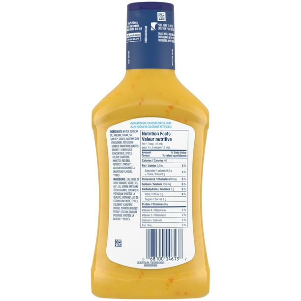 kraft golden italian dressing ingredients Kraft Golden Italian Dressing