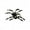 Black, variant on Vikakiooze 12Pcs Creative Halloween Funny Spider Decoration, 1.8 Inches Each, Props Halloween Spider Decoration for Indoor Outdoor