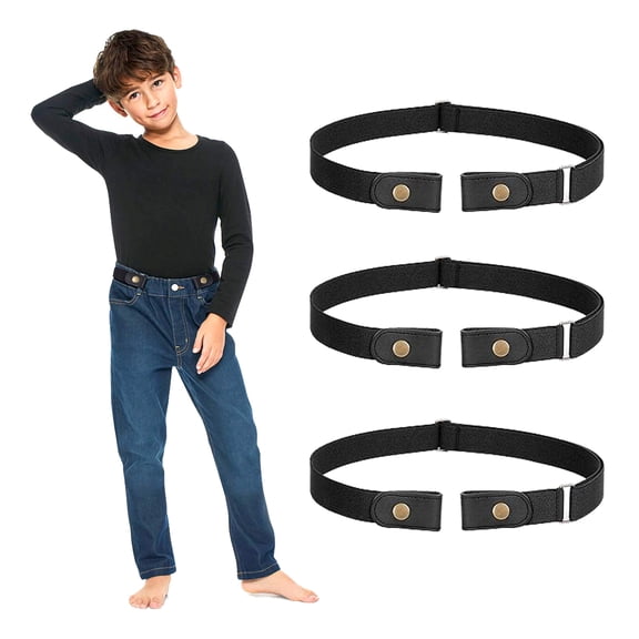 SUOSDEY No Buckle Stretch Belts for Kids Toddler,Boy Girl Invisible Elastic Belts for Jeans Pants