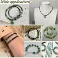 thumbnail image 5 of 2 Strands 184 Pcs Natural Green Rutilated Quartz Beads 4mm Round Stone Beads Loose Gemstone Spacer Beads Energy Crystal Beads for DIY Craft Bracelet Necklace Jewelry Making, 5 of 7