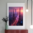 thumbnail image 2 of Diamond Art Kit for Adults, Futuristic Cityscape Sunset Skyline Diamond Painting for Adults Beginners, DIY Diamond Art Painting Kits, 5D Diamond Painting Crafts for Home Decor 12x16 Frameless, 2 of 7