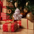 thumbnail image 5 of Moocorvic 26 Initial Letters Christmas Tree Decoration Pink Snowman Hanging Xmas Ornaments(W), 5 of 5