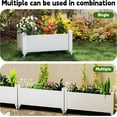 thumbnail image 3 of Yardgrace Garden Bed with 4 Swivel Lockable Wheels, Resin Planter Box for Backyard, Patio, Balcony, Light Gray, 3 of 8