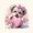 Cream Pink, variant on Homewish Cute Maltese Animal Twin Comforter Sets,Pink Bow Heart Bedding Set,Daisy Floral Decor,Pink Reversible,2-Piece,1 Comforter and 1 Pillowcase