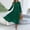 A568 Green, variant on Xdegoge Elegant Modest Dress for Women Midi Pleated Crewneck Long Sleeve Summer Sundress Solid Color with Pockets Flowy Flattering Formal Office Church Wedding Guest Party Wear