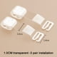 thumbnail image 3 of Tirantes transparentes para sujetador, 3 pares de tiras ajustables invisibles y antideslizantes para sujetadores sin tirantes, 3 of 5