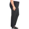 thumbnail image 5 of Hilary Radley Women's Ponte Pull-On Mid Rise Slim Leg Pants, Black, Medium, 5 of 6