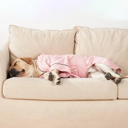 

Bluelans Pet Bathrobe Cardigan Soft Touch Soft Large Dog Summer Sleep Clothes