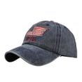 thumbnail image 2 of Baseball Hats For Men American Flag Patch Breathable Mesh Classic Baseball Caps Adjust Cotton Running Ball Hats, 2 of 4