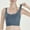 Blue, variant on Gapacks Women's Black Medium Impact Sports Bra - Nylon Spandex, Breathable, Versatile for Yoga/Daily Wear, Size M