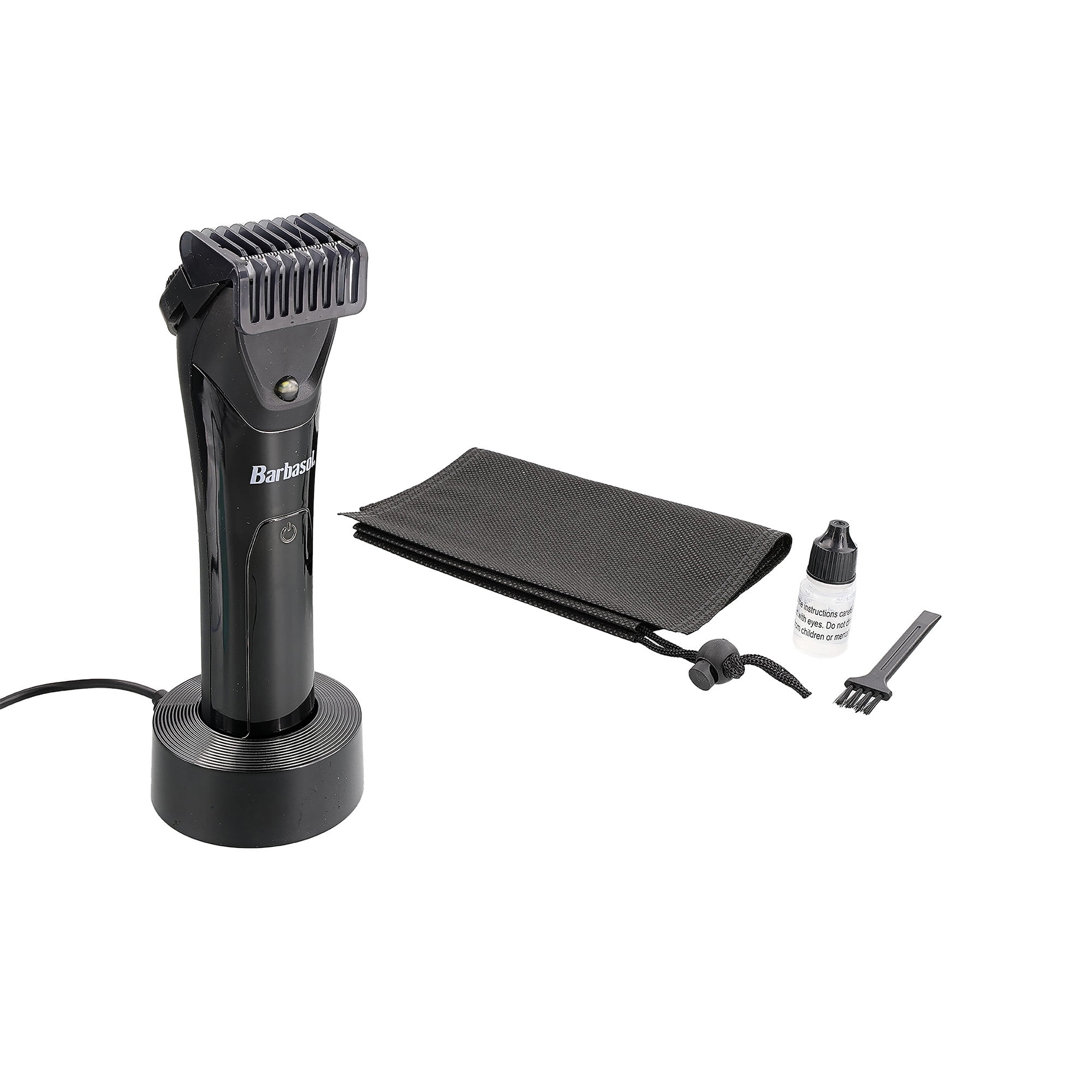 Barbasol Rechargeable LCD Beard Trimmer with Ceramic Blade and LED Light