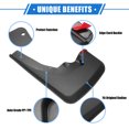 thumbnail image 3 of Unique Bargains Mud Flaps Kit Compatible for Dodge for Ram 1500 3.0L V6 2020-2023 Quality Plastic Black Front and Rear, 3 of 7