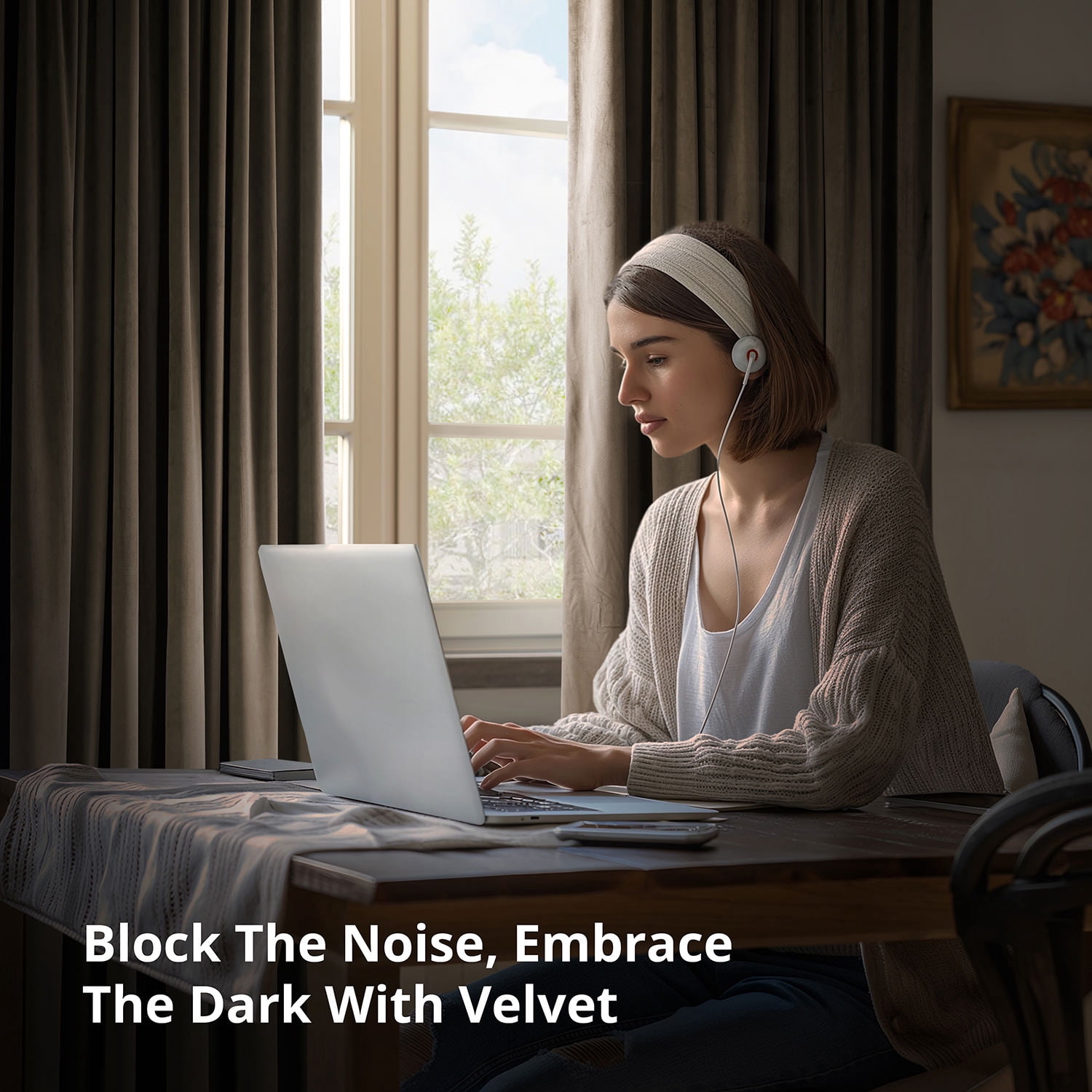 Half Price Drapes Signature Java Velvet Blackout Curtains For Bedrooms (1 Panel), 50WX 96L