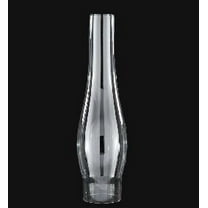 B&P Lamp® 2 1/2 Inch by 12 Inch Clear Duplex-Round Bulge Glass Lamp Chimney for Vintage and Antique Style Globes