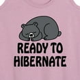 thumbnail image 3 of Instant Message - Ready To Hibernate - Women's Racerback Tank Top, 3 of 6