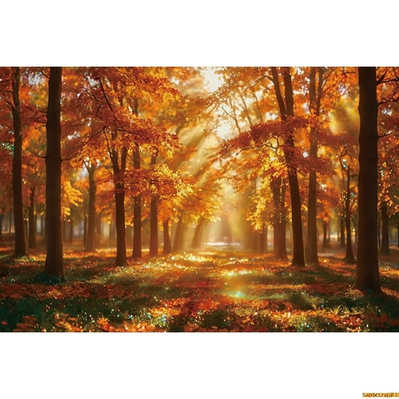 Autumn Forest Series Kids Photography Backgrounds Hallowe Fall Leaves Portraits Portraits Baby Photo Banner Holiday Background