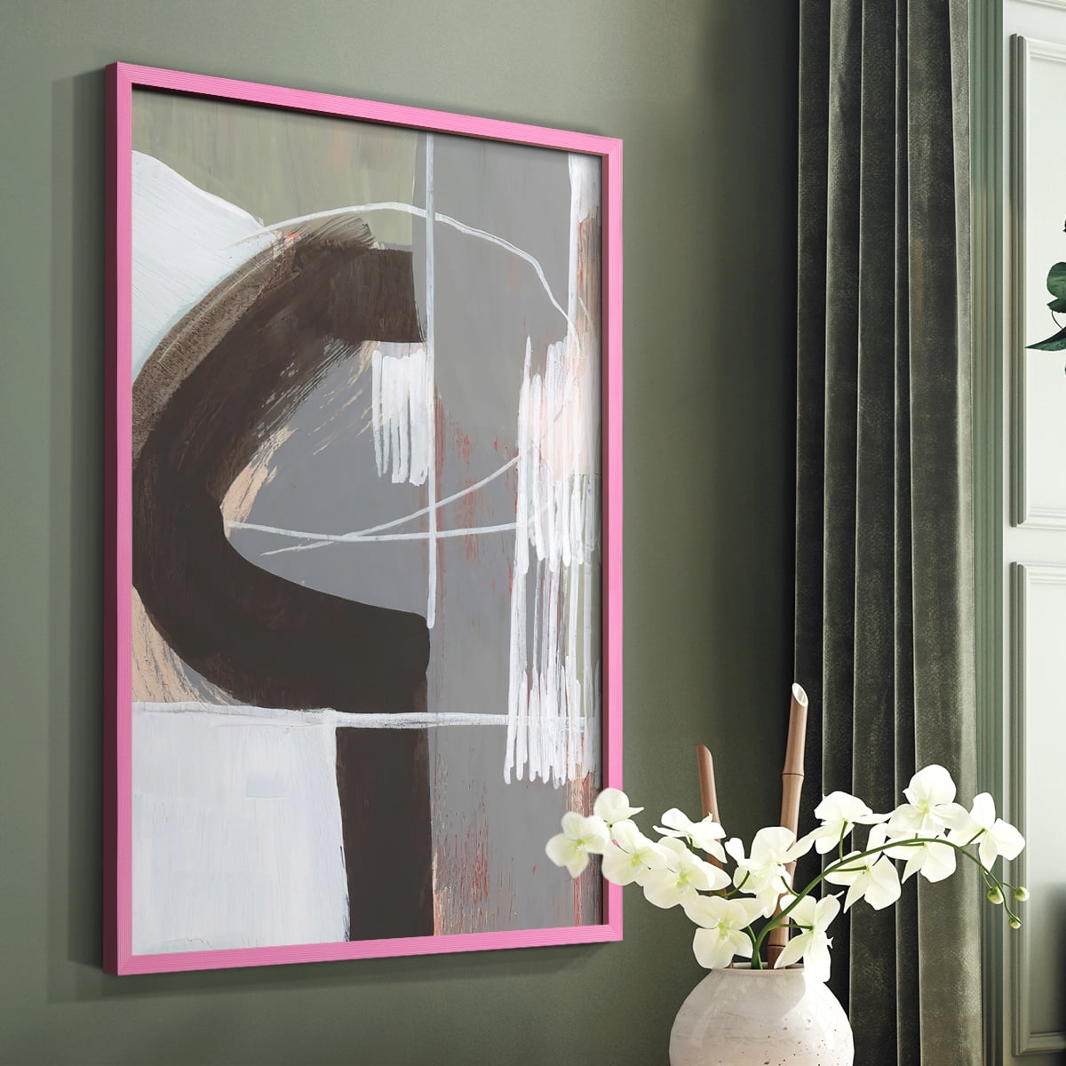 Arching Neutrals IV in Paper Solid Wood 11 x 14 Framed Print
