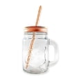 thumbnail image 2 of 6 Tarros Mason Jar Ice Cold Drink Tapa Y Popote Asa, 2 of 4