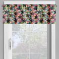 thumbnail image 2 of Ambesonne Geometric Window Valance, Colorful Stars Triangles, 54" X 18", Charcoal Grey Multicolor, 2 of 5