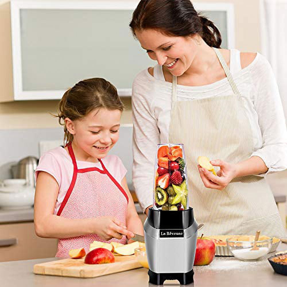 La Reveuse Personal Blender Making Shakes and Smoothies 1000 Watt-with 24 oz Free Portable Travel Bottle