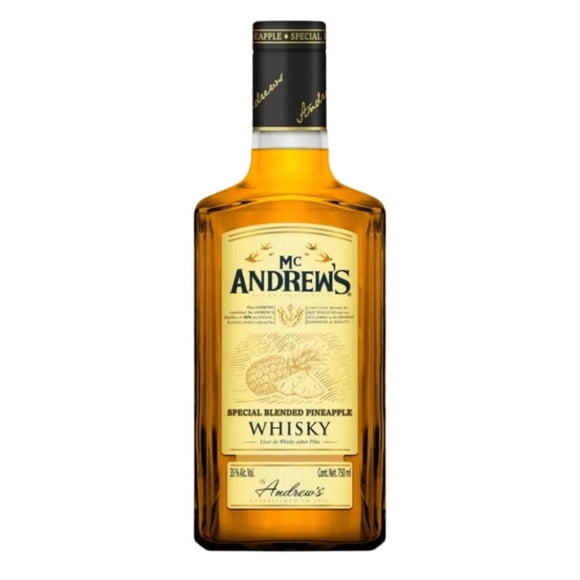 Paquete de 3 Licor de Whisky Mc Andrews Pineapple 750 ml