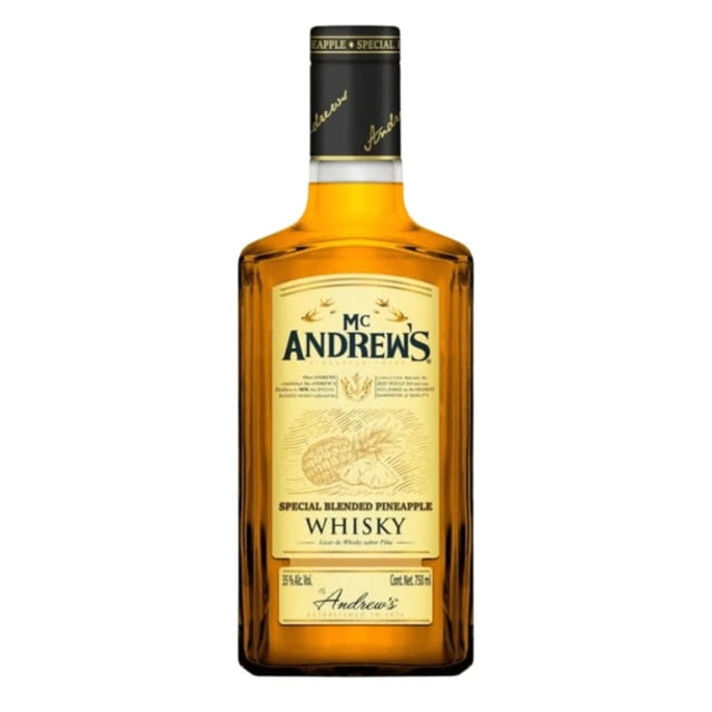 Paquete de 3 Licor de Whisky Mc Andrews Pineapple 750 ml