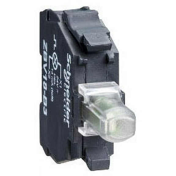 Schneider Electric Lamp Module, LED, 120 V AC, White, 22mm ZBVG1