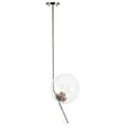 thumbnail image 6 of Indoor Home Decorative Ryland 1 Light Chrome and Clear Glass Pendant, 6 of 7