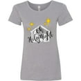 thumbnail image 3 of Inktastic Oh Holy Night Christmas Nativity with Yellow Stars Women's T-Shirt, 3 of 5