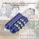 thumbnail image 1 of Candado Con Contrase?a de Combinación de 3 Dígitos, Candado Azul Sin Llave de Aleación de Zinc Puerta Ventana Gabinete Cajón Maleta Mochila Equipaje Candado Antirrobo Ecomeon no, 1 of 6