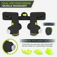 thumbnail image 2 of ProsourceFit Dual Pro Percussion Massage Gun for Deep Tissue Relief, Back, Neck and Muscles, Black, 2 of 6