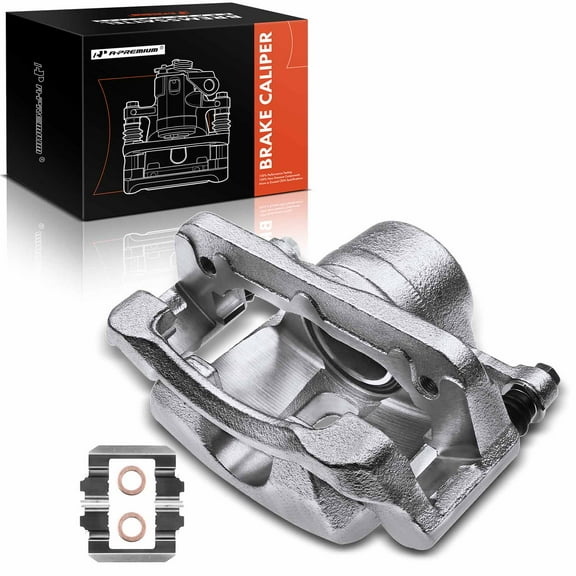 A-Premium Disc Brake Caliper Assembly with Bracket Compatible with Honda Pilot 2003-2008 Front Left Driver Side