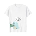 thumbnail image 5 of ZCFZJW Lovely Dinosaur Matching Couple T-Shirt for Husband Wife Casual Short Sleeve Valentine's Day Matching Couples Shirt for Lover White Women-L, 5 of 5