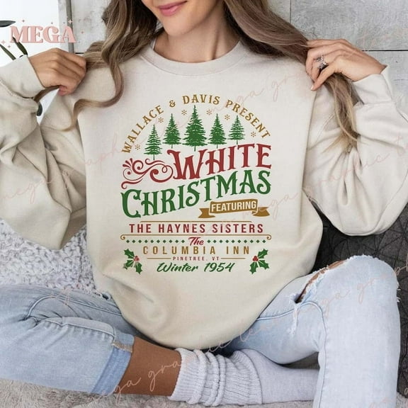 White Christmas Sweatshirt, Columbia Inn Pine Tree Vermont Christmas Sweatshirt, Christmas Movie Sweatshirt, A White Christmas Shirt 001048