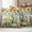 Green Yellow Ivory, variant on Sunflower Gnomes Outdoor Waterproof Pillow Covers, Spring Farmhouse Vintage Daisy Floral Leaf Decorative Square Throw Pillowcase Sofa Cushion Sham for Patio/Couch/Chair, 18"x18" 2 Pack