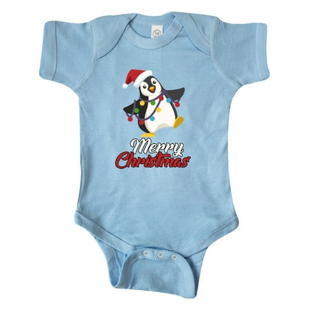 

Inktastic Merry Christmas Penguin Gift Baby Boy or Baby Girl Bodysuit