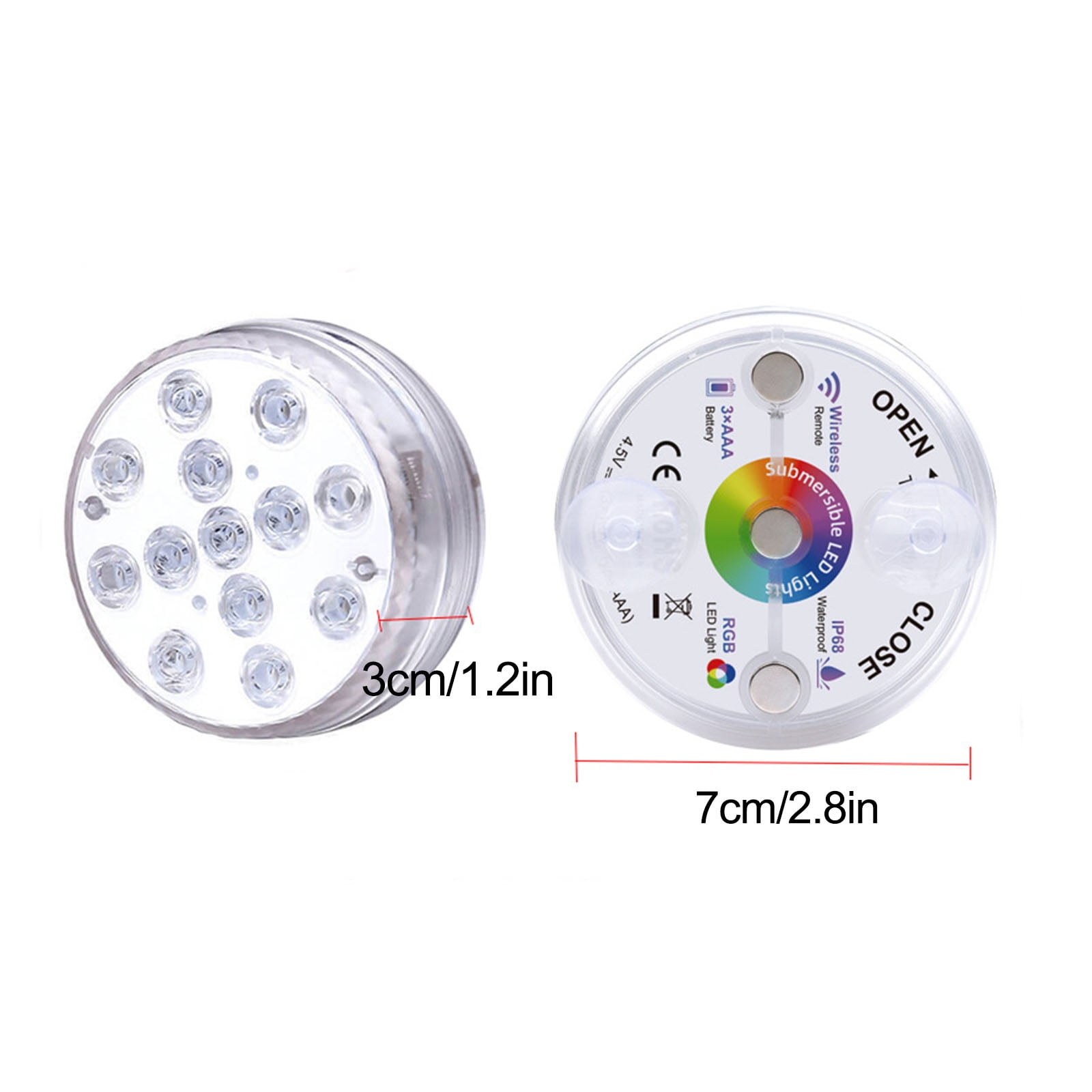 RGB Multi Color Changing Swimming Pool Light IP68 Waterproof for Aquarium,Party 