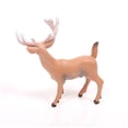 thumbnail image 4 of Minkissy 2Pcs Artificial Animals Deer Shape Plastic Deer Model for Home Tabletop 3.7X1.4X3.6in, 4 of 8